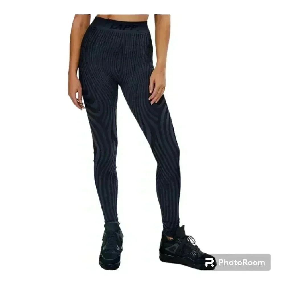 Lapp. Women's Illusion Seamless Leggings, Midnight Colorway, Size XL